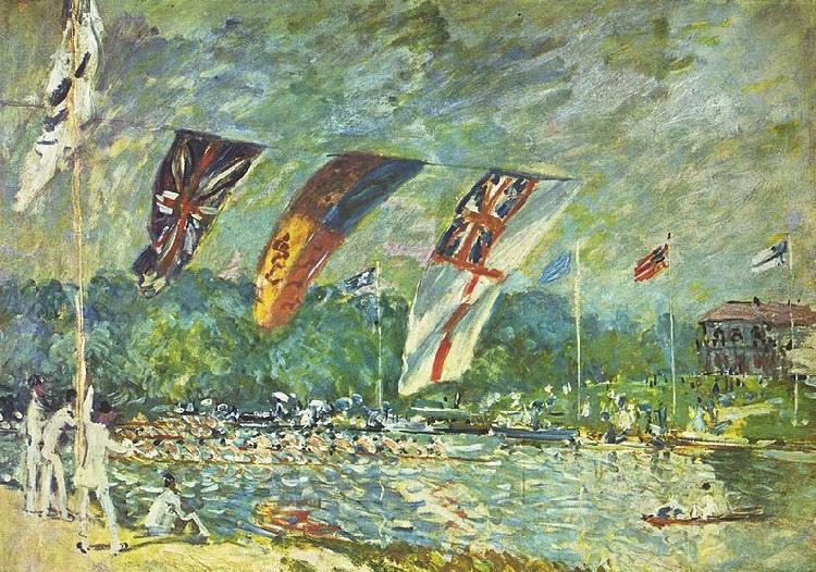 Alfred Sisley Regatta in Molesey Germany oil painting art